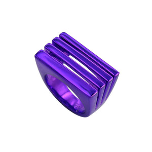 Leah Four In One Stacked Ring - Purple