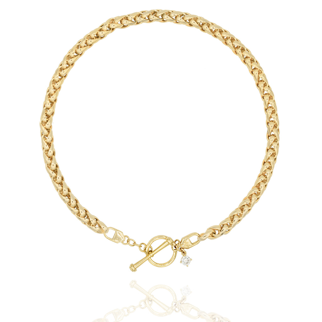 Andreas Wheat Chain Choker Necklace