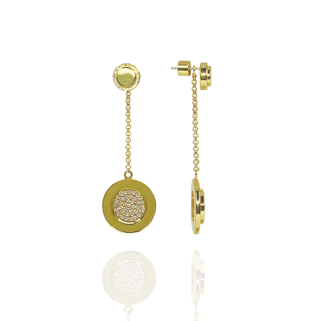 Azalea Pave Pendulum Earrings