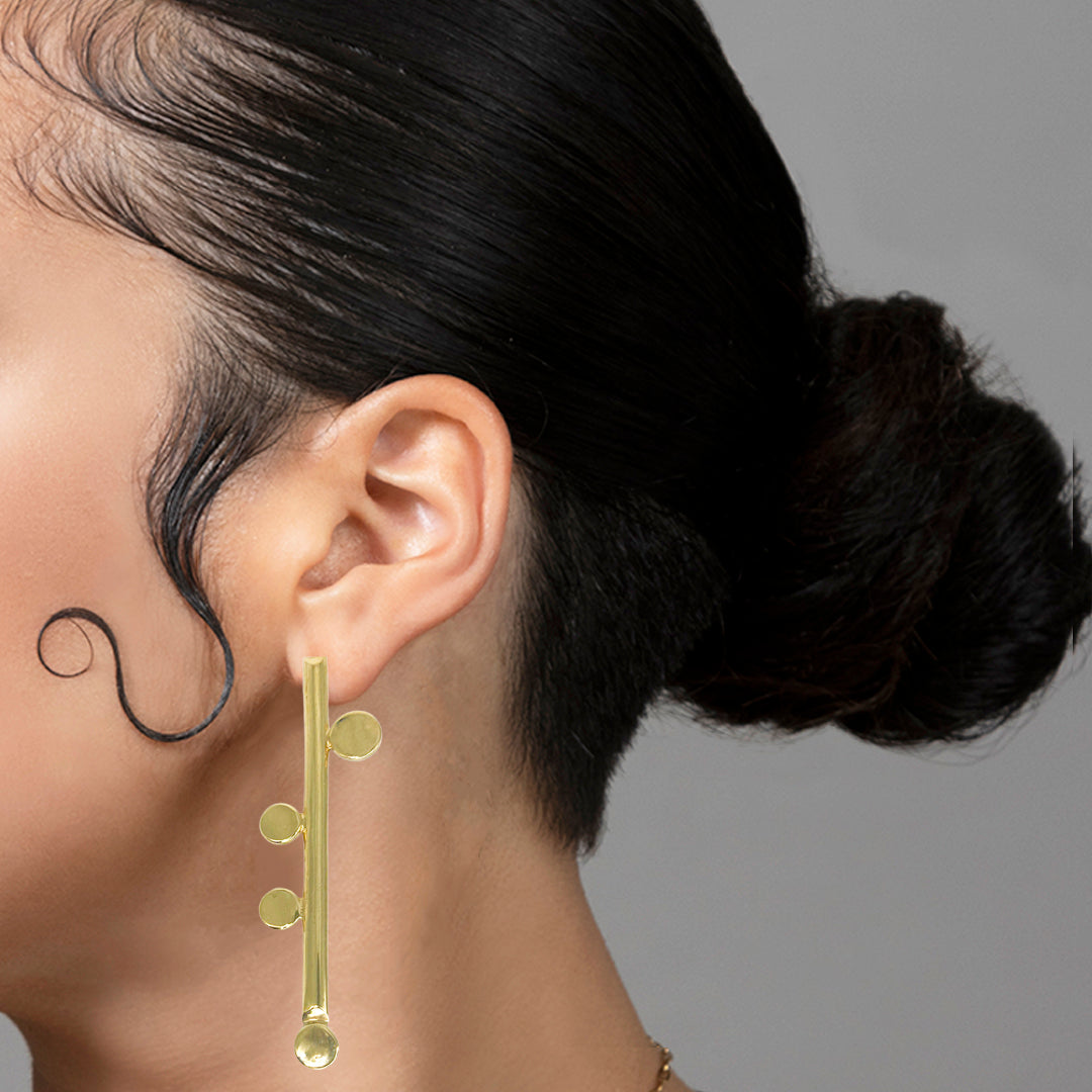 Celia Mismatched Linear Earring
